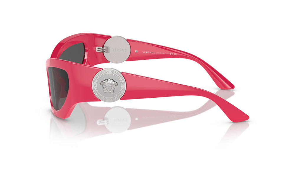 Lunettes de soleil Versace VE4450 541787 – Rose – vue de profil.