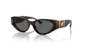 Lunettes de soleil Versace VE4454 542987 – Havane – vue de trois quarts.