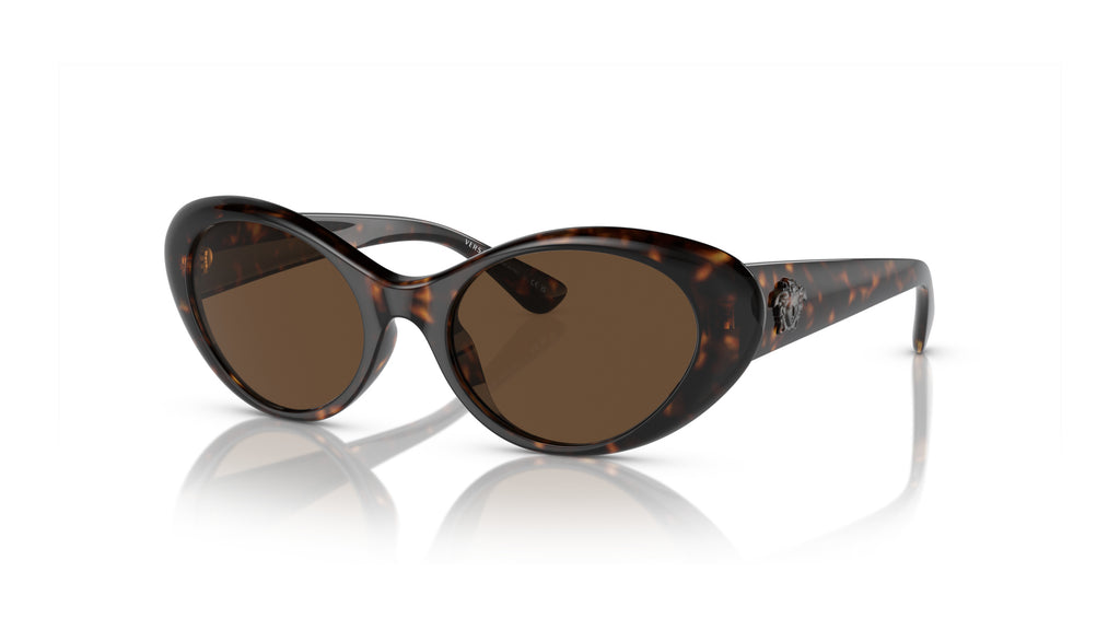 Lunettes de soleil Versace VE4455U 108/73 – Havane – vue de trois quarts.
