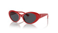 Lunettes de soleil Versace VE4455U 534487 – Rouge – vue de trois quarts.