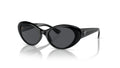 Lunettes de soleil Versace VE4455U GB1/87 – Noir – vue de trois quarts.