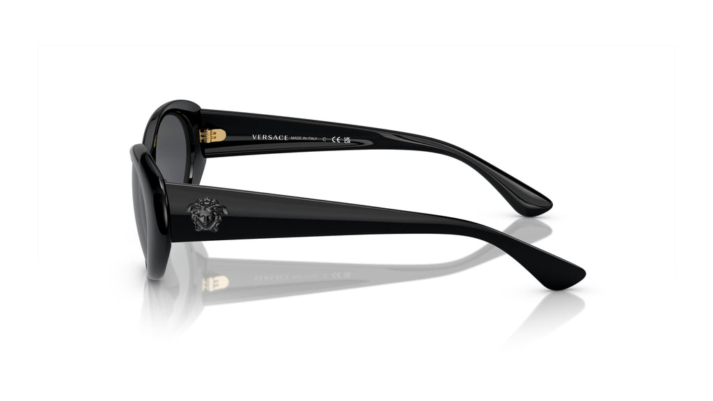 Lunettes de soleil Versace VE4455U GB1/87 – Noir – vue de profil.