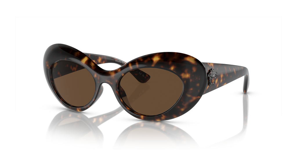 Lunettes de soleil Versace VE4456U 108/73 – Havane – vue de trois quarts.