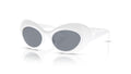 Lunettes de soleil Versace VE4456U 314/1 – Blanc – vue de trois quarts.