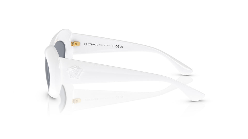 Lunettes de soleil Versace VE4456U 314/1 – Blanc – vue de profil.
