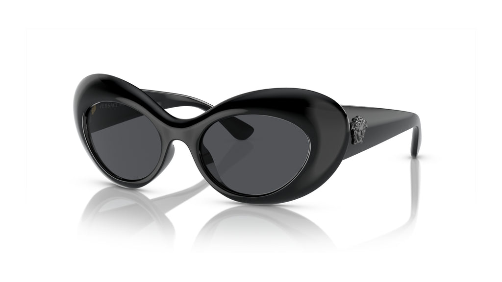 Lunettes de soleil Versace VE4456U GB1/87 – Noir – vue de trois quarts.