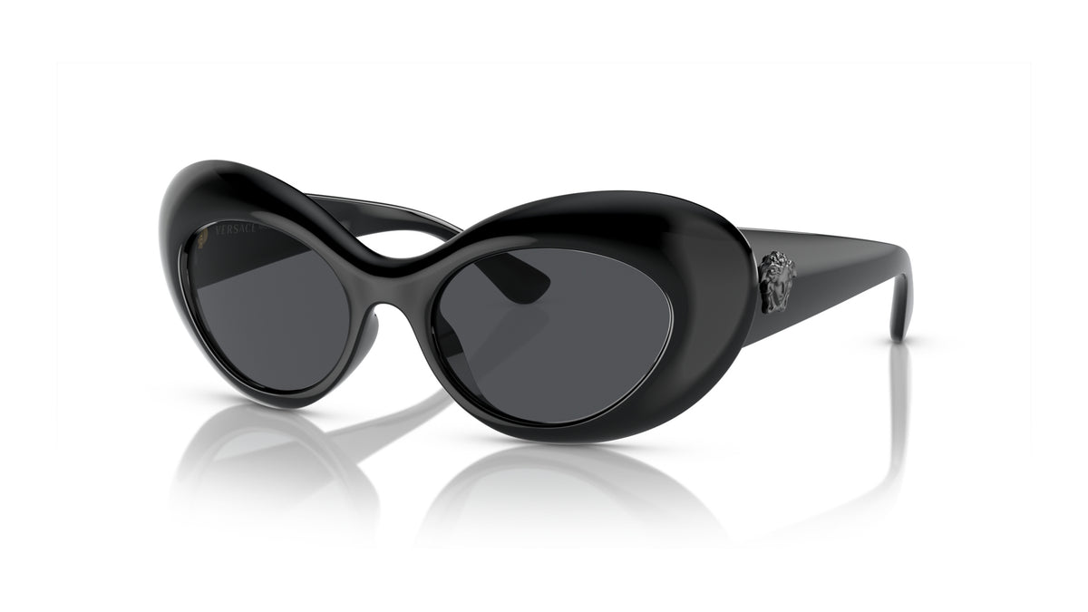 Lunettes de soleil Versace VE4456U GB1/87 – Noir – vue de trois quarts.