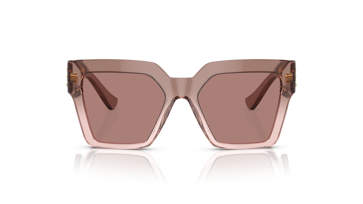 Lunettes de soleil Versace VE4458 543573 – Marron transparent – vue de face.