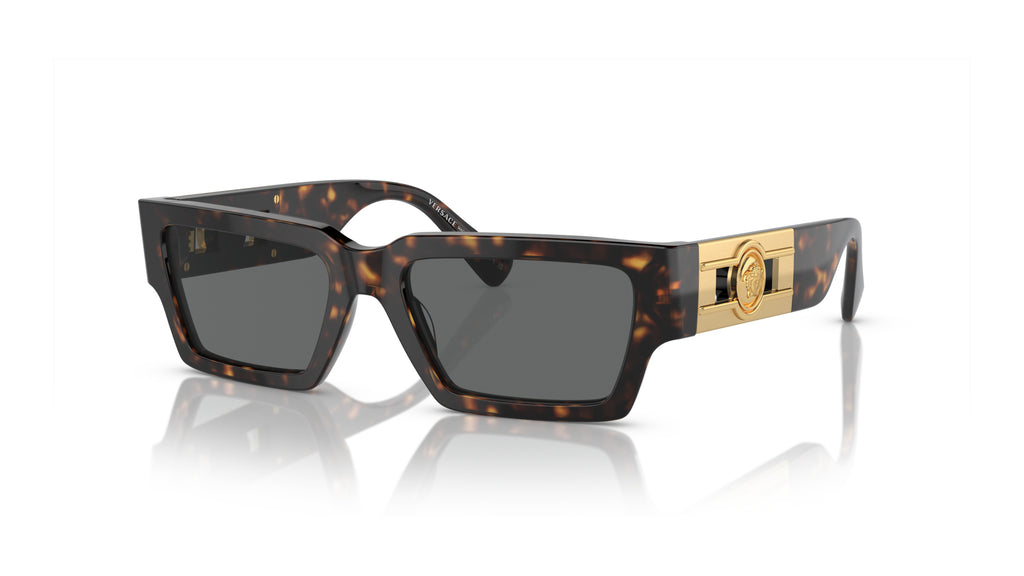 Lunettes de soleil Versace VE4459 108/87 – Havane – vue de trois quarts.