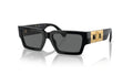 Lunettes de soleil Versace VE4459 GB1/87 – Noir – vue de trois quarts.