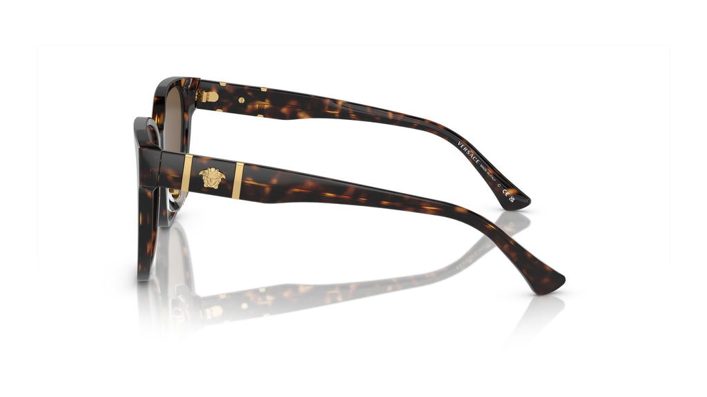 Lunettes de soleil Versace VE4460D 108/73 – Havane – vue de profil.