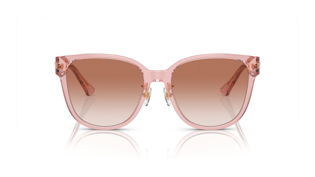 Lunettes de soleil Versace VE4460D 543413 – Pêche Transparent – vue de face.