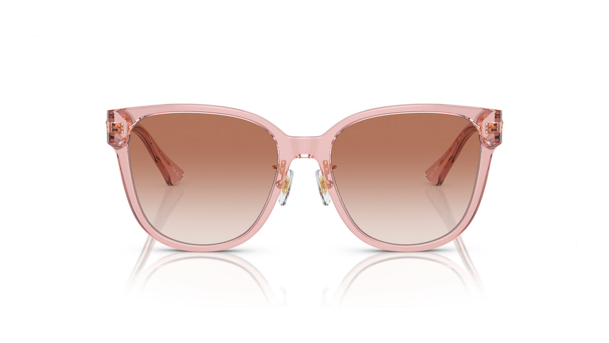 Lunettes de soleil Versace VE4460D 543413 – Pêche Transparent – vue de face.