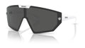 Lunettes de soleil Versace VE4461 314/87 – Blanc – vue de trois quarts.