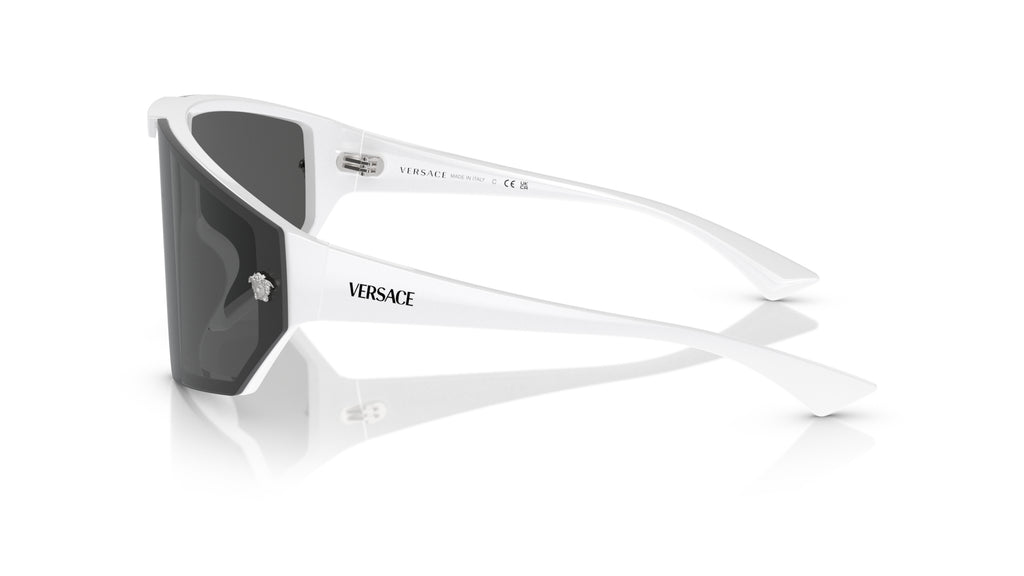 Lunettes de soleil Versace VE4461 314/87 – Blanc – vue de profil.