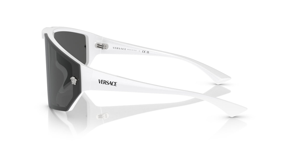 Lunettes de soleil Versace VE4461 314/87 – Blanc – vue de profil.