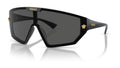 Lunettes de soleil Versace VE4461 GB1/87 – Noir – vue de trois quarts.