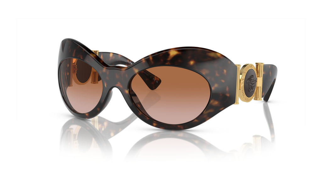Lunettes de soleil Versace VE4462 108/13 – Havane – vue de trois quarts.