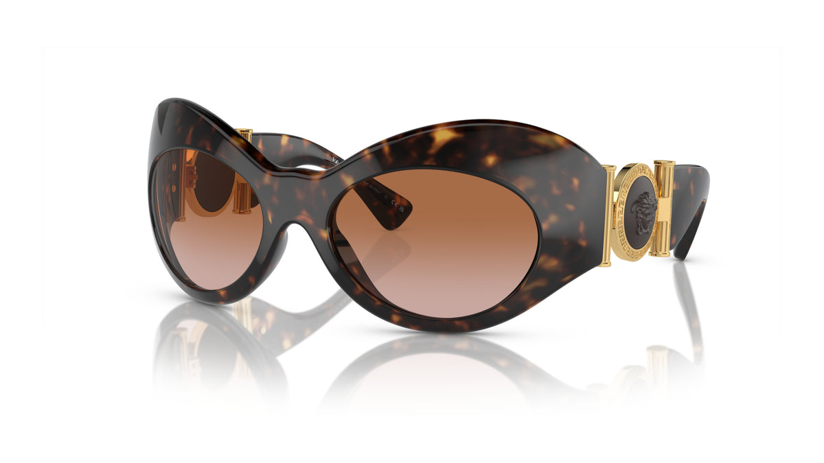 Lunettes de soleil Versace VE4462 108/13 – Havane – vue de trois quarts.