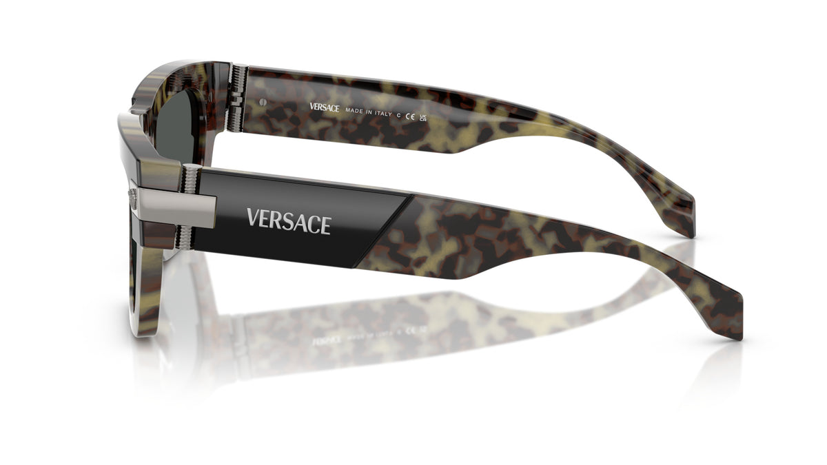 Lunettes de soleil Versace VE4464 545687 – Havane – vue de profil.
