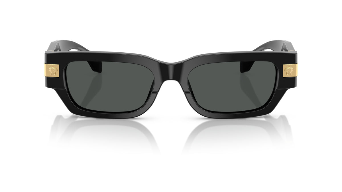 Lunettes de soleil Versace VE4465 GB1/87 – Noir – vue de face.