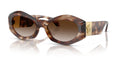 Lunettes de soleil Versace VE4466U 54613B – Havane – vue de trois quarts.