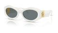 Lunettes de soleil Versace VE4466U 546280 – Blanc – vue de trois quarts.