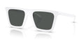Lunettes de soleil Versace VE4468U 314/87 – Blanc – vue de trois quarts.