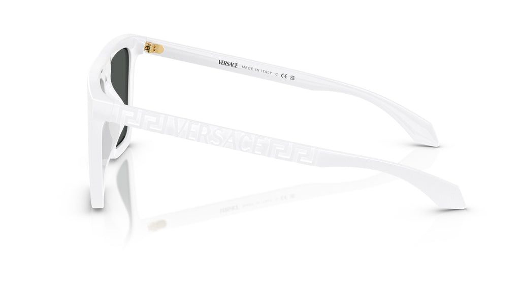 Lunettes de soleil Versace VE4468U 314/87 – Blanc – vue de profil.