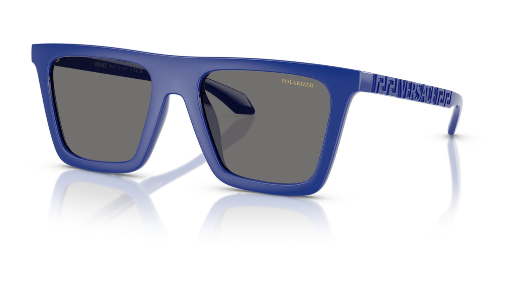Lunettes de soleil Versace VE4468U 545081 – Bleu total – vue de trois quarts.