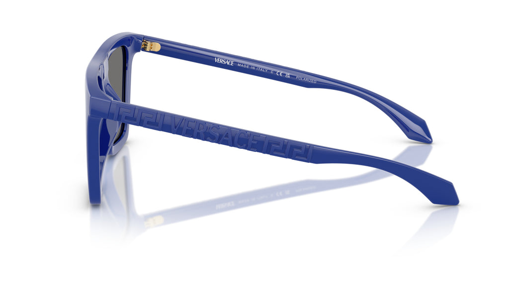 Lunettes de soleil Versace VE4468U 545081 – Bleu total – vue de profil.
