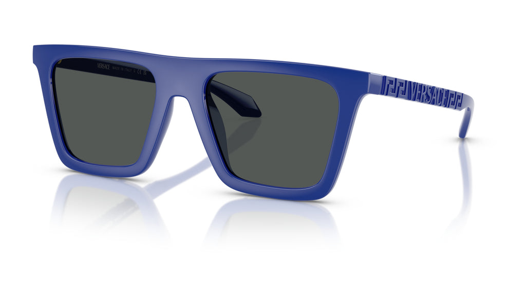 Lunettes de soleil Versace VE4468U 545087 – Bleu total – vue de trois quarts.
