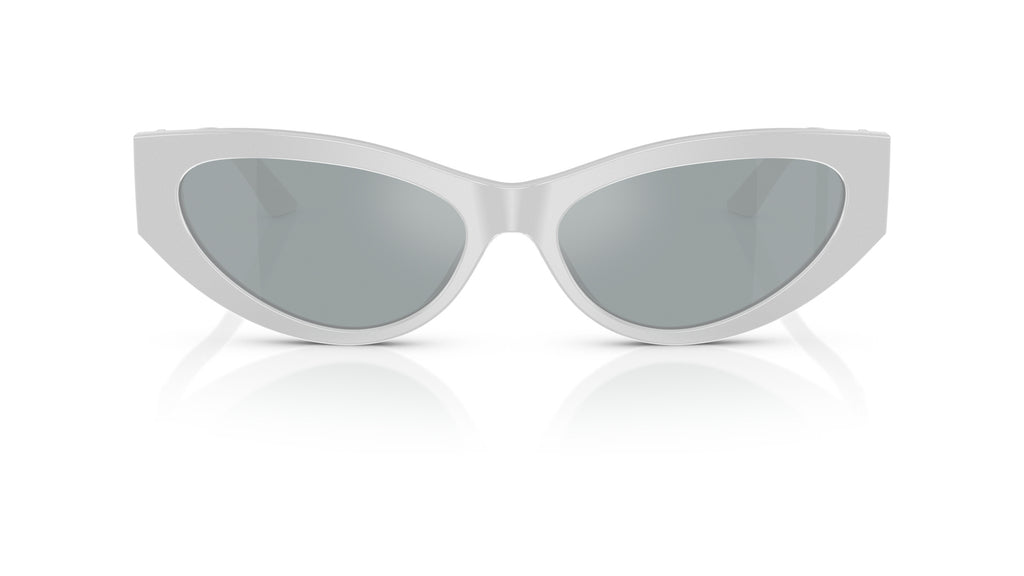 Lunettes de soleil Versace VE4470B 54741U – Gris nacré – vue de face.