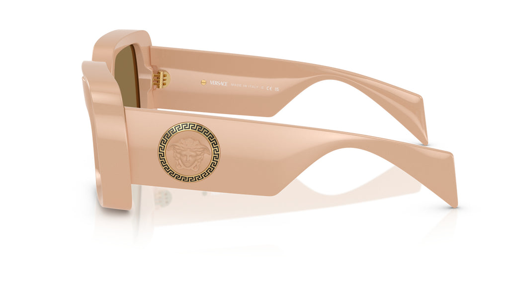 Lunettes de soleil Versace VE4473U 548973 – Beige – vue de profil.