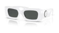 Lunettes de soleil Versace VE4474U 314/87 – Blanc – vue de trois quarts.