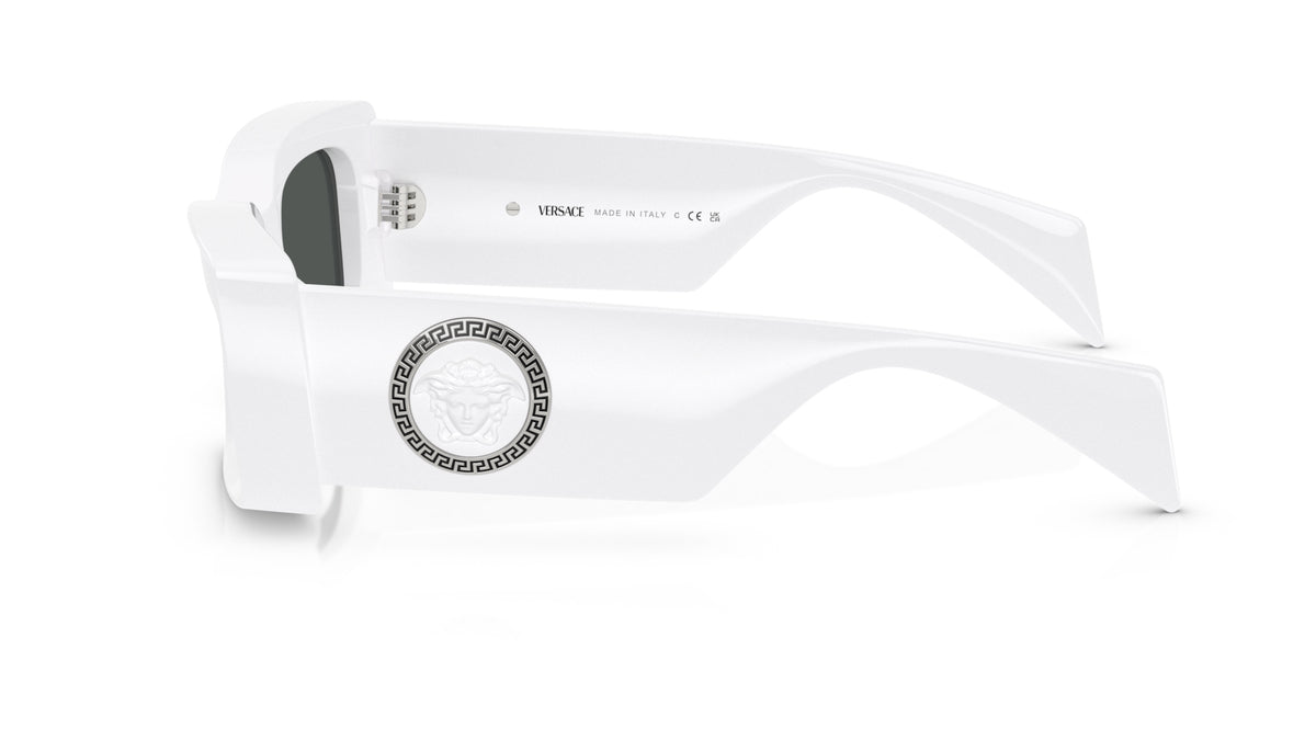 Lunettes de soleil Versace VE4474U 314/87 – Blanc – vue de profil.