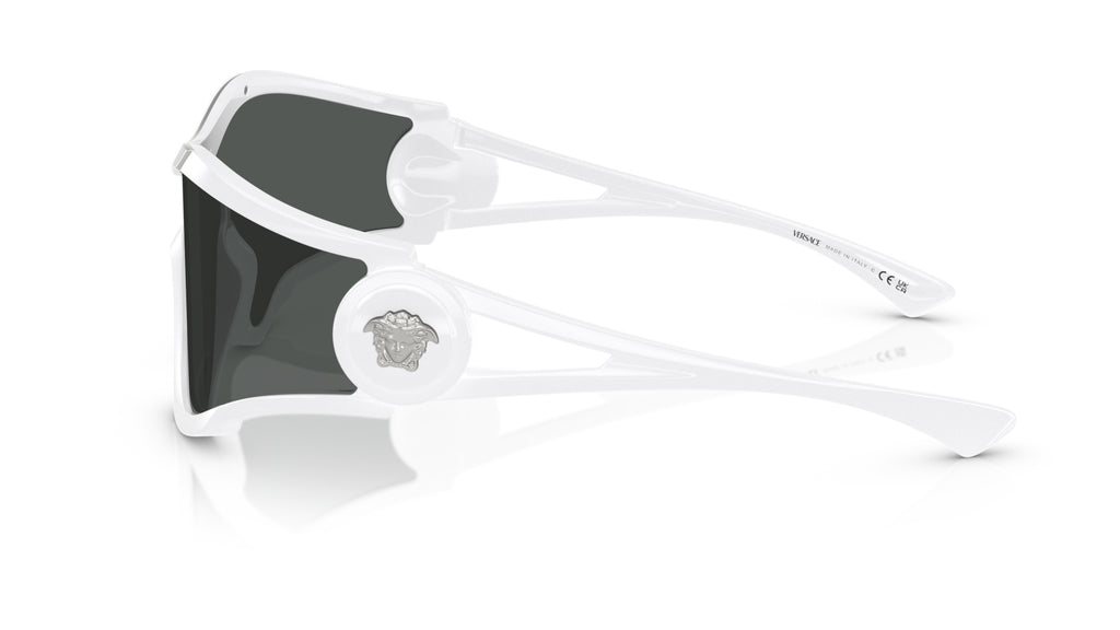 Lunettes de soleil Versace VE4475 314/87 – Blanc – vue de profil.