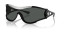 Lunettes de soleil Versace VE4475 GB1/87 – Noir – vue de trois quarts.