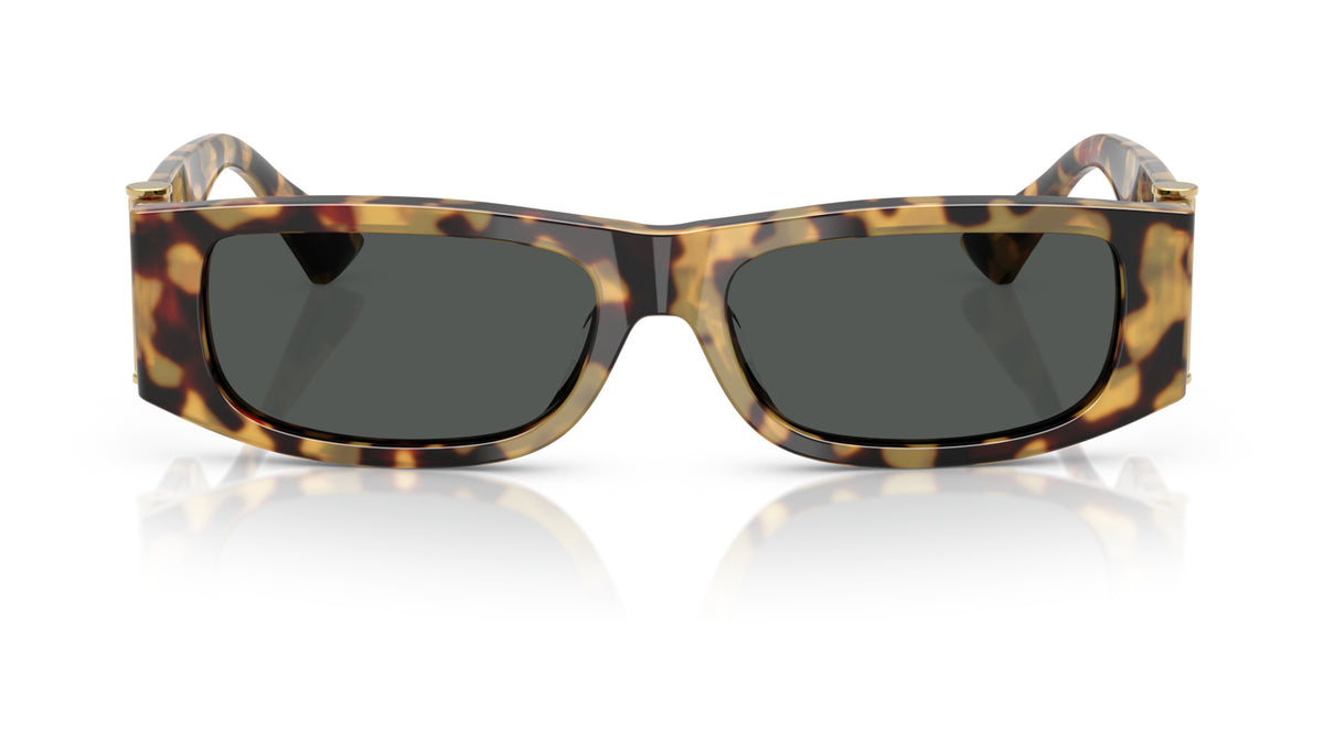Lunettes de soleil Versace VE4476U 777/87 – Brown/Yellow Havana – vue de face.