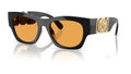Lunettes de soleil Versace VE4479U GB1/7 – Noir – vue de trois quarts.
