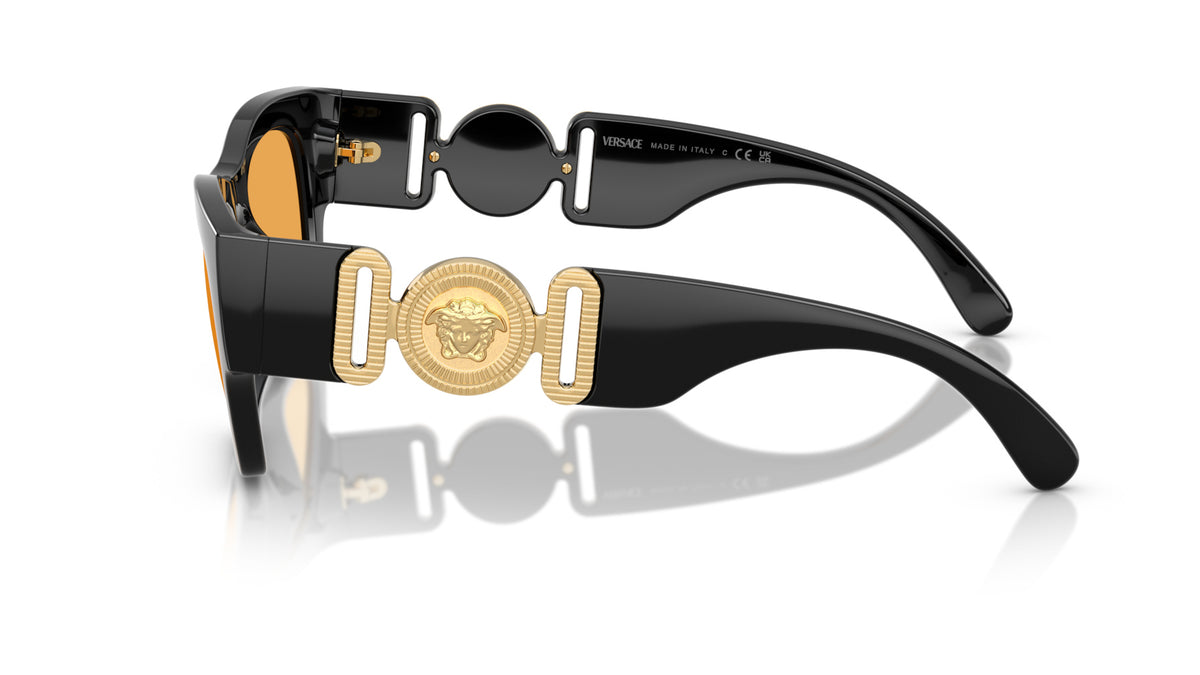 Lunettes de soleil Versace VE4479U GB1/7 – Noir – vue de profil.