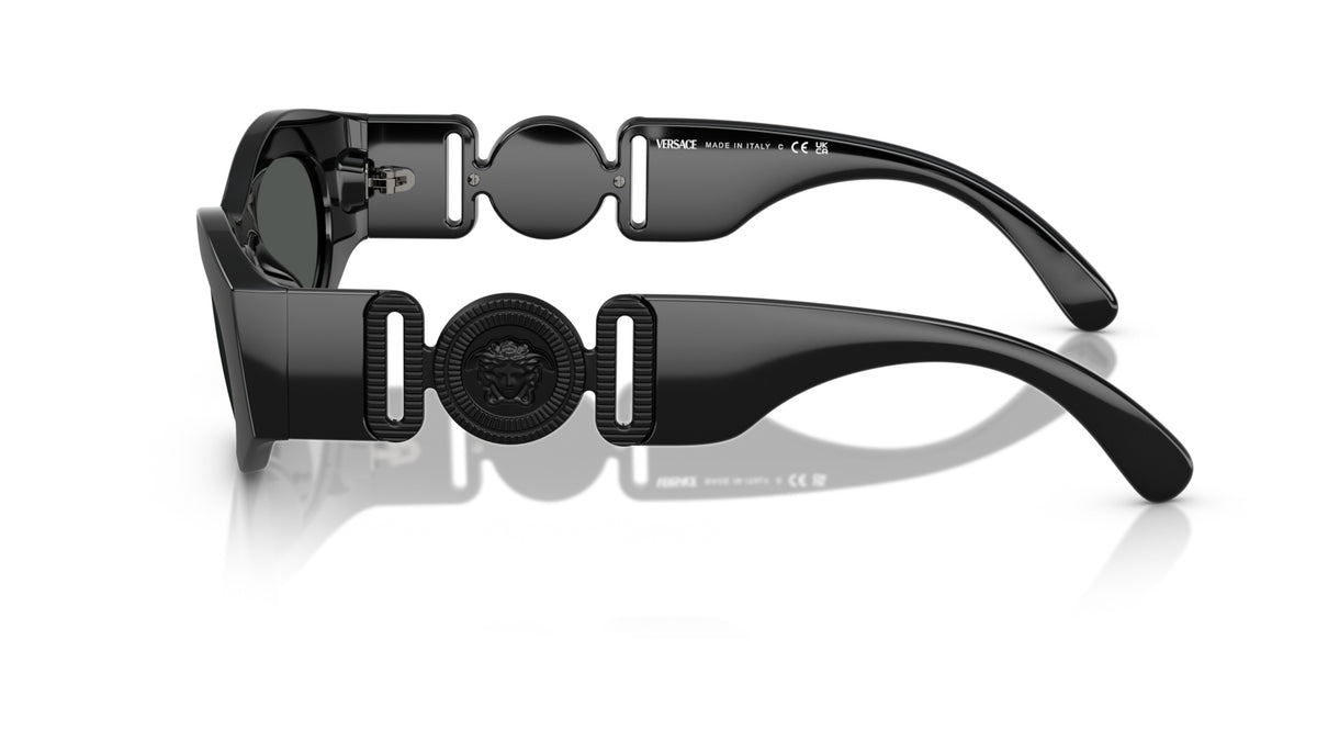 Lunettes de soleil Versace VE4480U 536087 – Noir – vue de profil.
