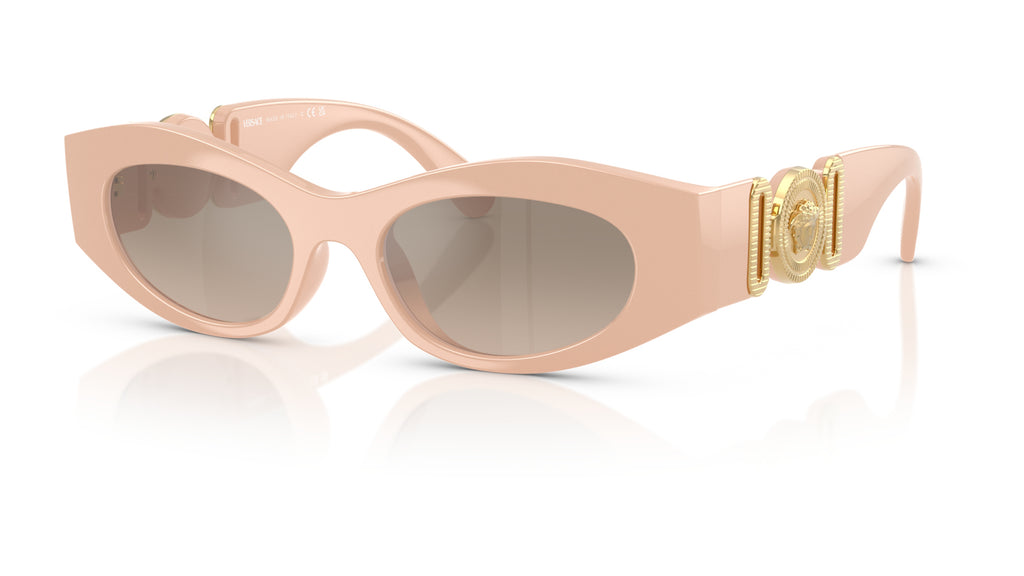 Lunettes de soleil Versace VE4480U 54946I – Nude – vue de trois quarts.