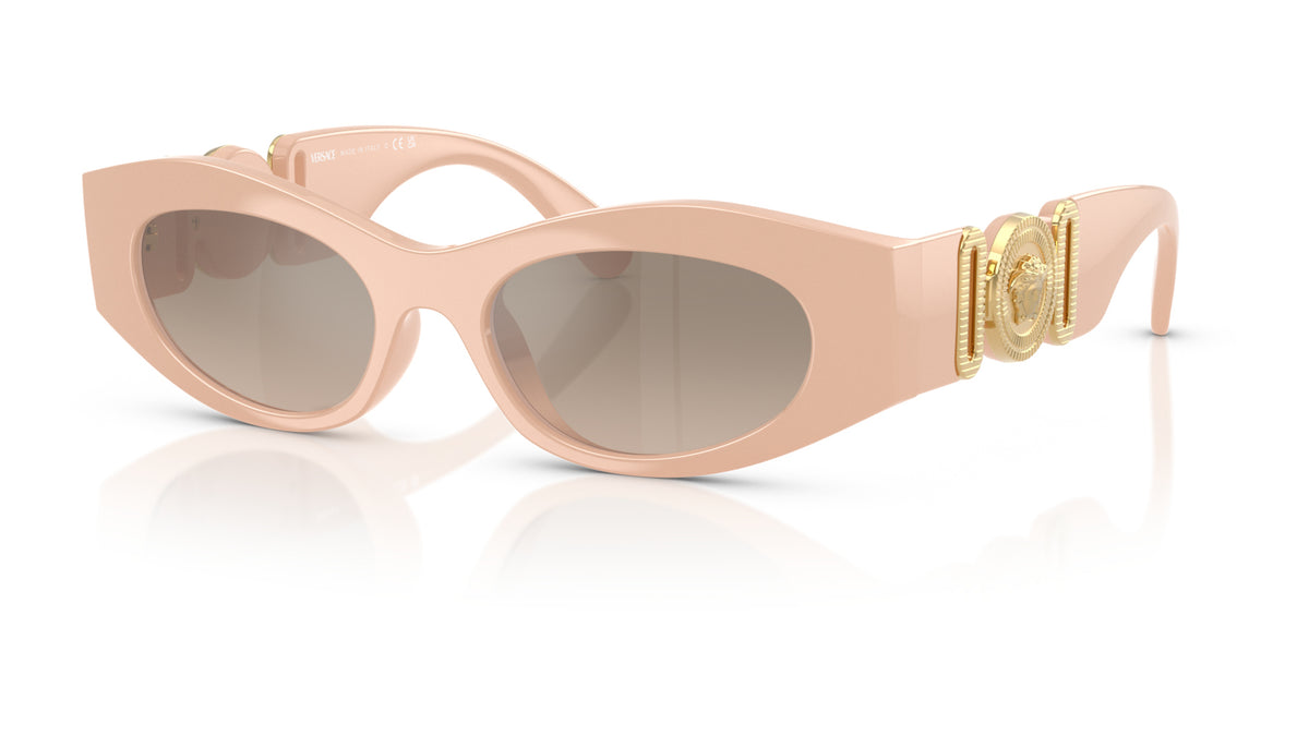 Lunettes de soleil Versace VE4480U 54946I – Nude – vue de trois quarts.