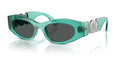 Lunettes de soleil Versace VE4480U 552987 – Opaline vert océan – vue de trois quarts.