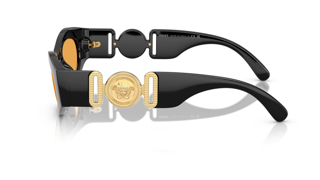 Lunettes de soleil Versace VE4480U GB1/7 – Noir – vue de profil.