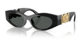 Lunettes de soleil Versace VE4480U GB1/87 – Noir – vue de trois quarts.