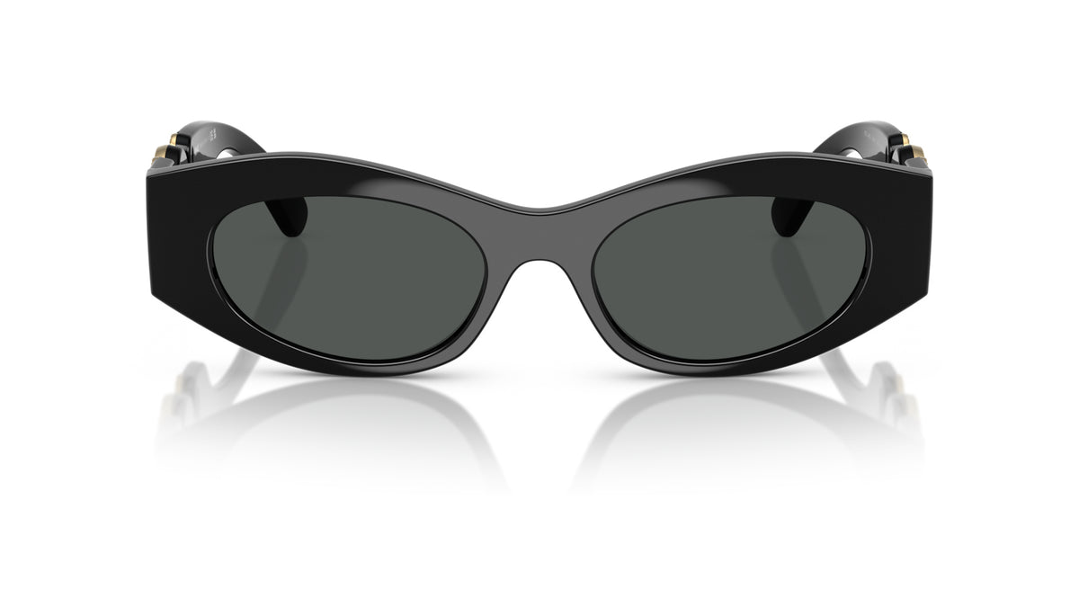 Lunettes de soleil Versace VE4480U GB1/87 – Noir – vue de face.