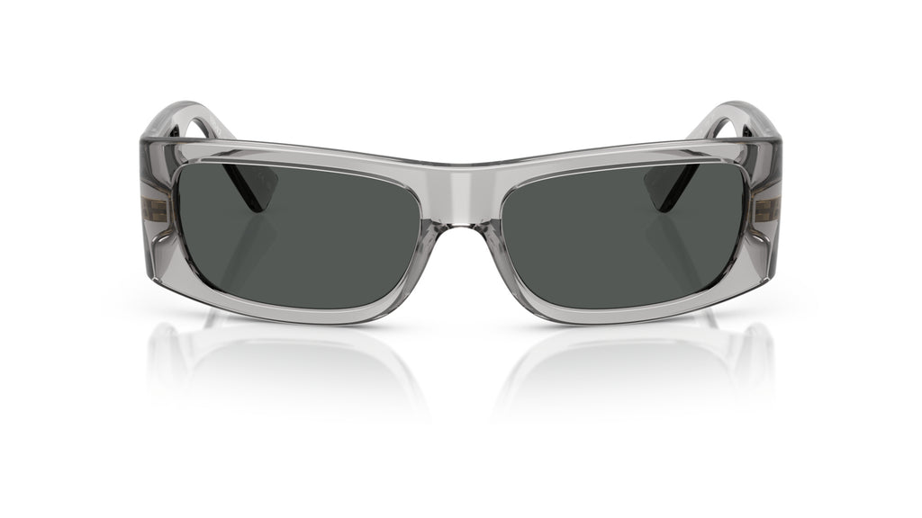 Lunettes de soleil Versace VE4482 530587 – Gris transparent – vue de face.