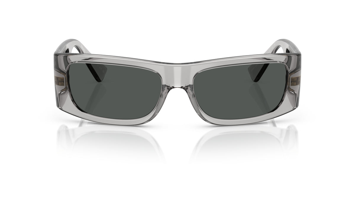Lunettes de soleil Versace VE4482 530587 – Gris transparent – vue de face.